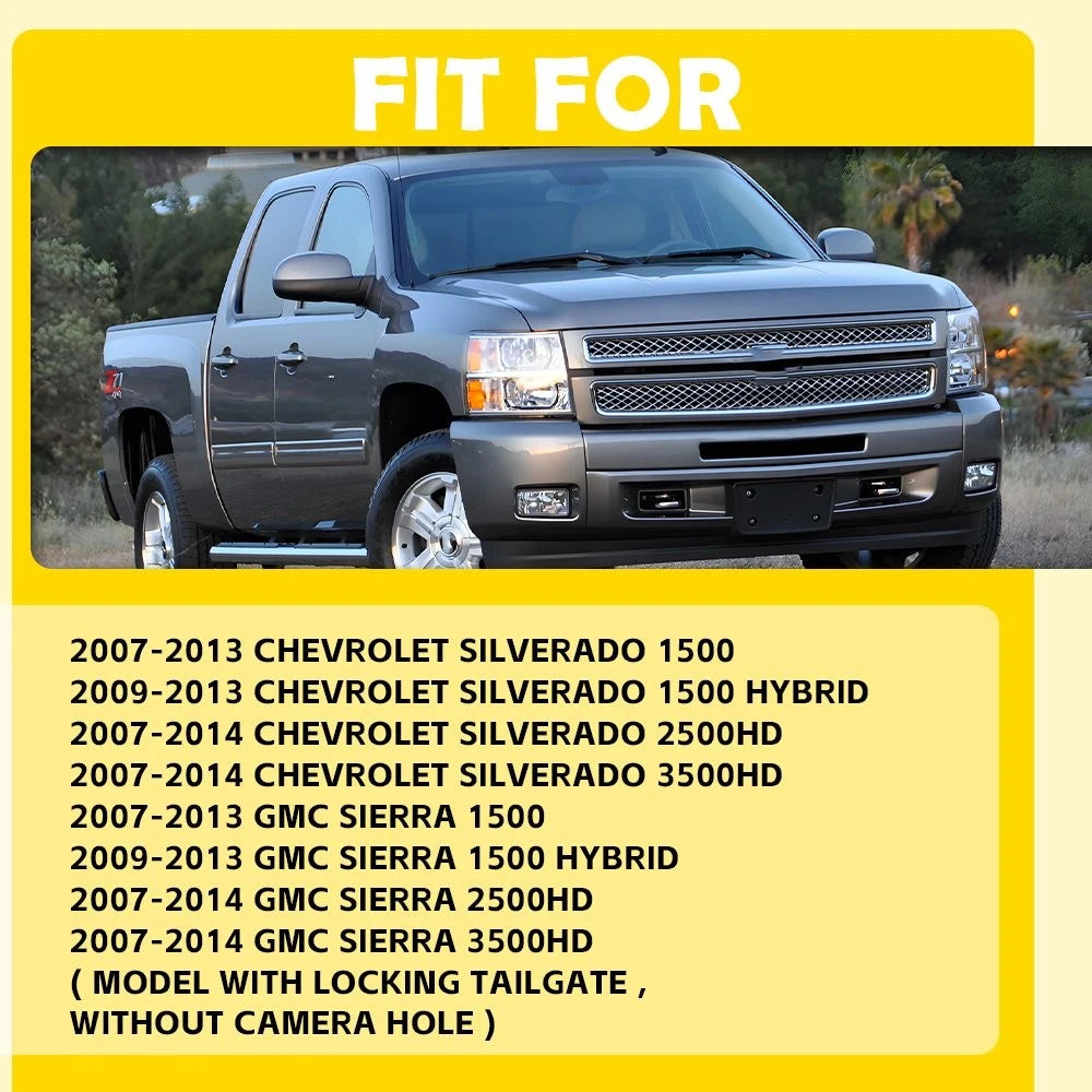 Tailgate Handle Assembly Chrome 22755302 for Chevrolet Silverado 1500 (2007–2013)