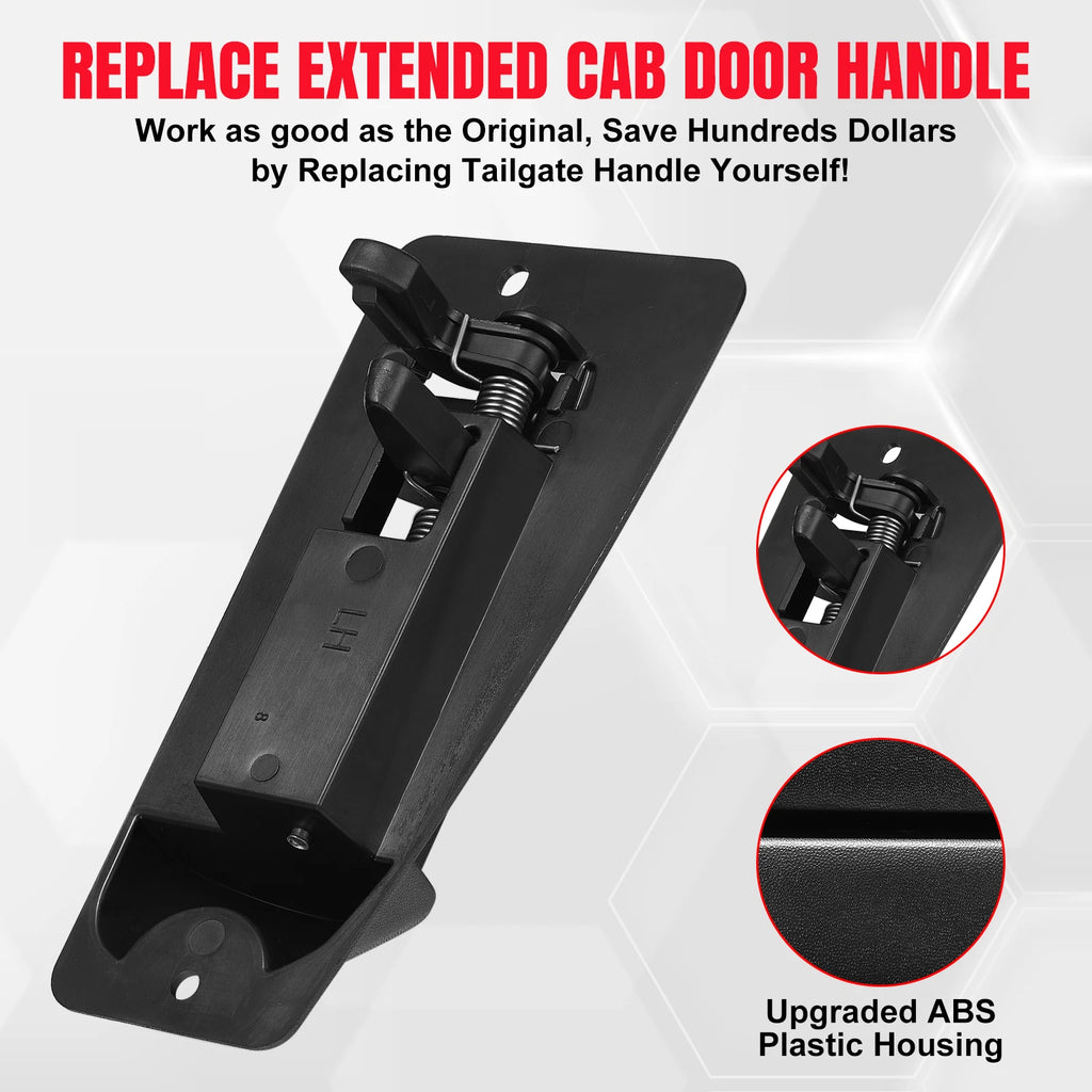 Pair Rear Outside Door Handles for Chevy Silverado GMC Sierra (1999-2007)