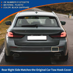 Rear Tow Hook Cover for BMW 5-Series Black Sapphire