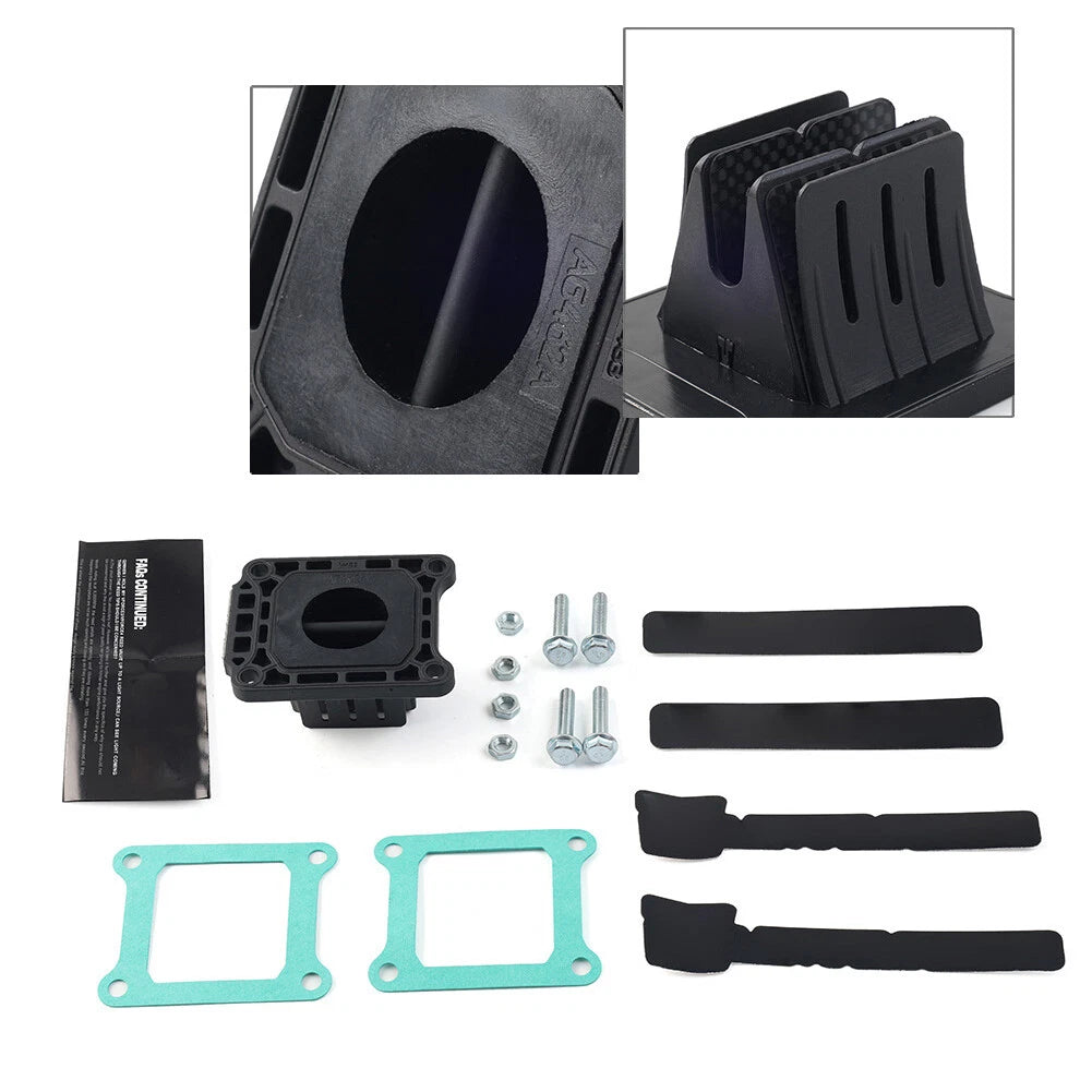 Set of 1 Black Reed Valve System V4R83A-I for Suzuki RM85 (2002–2019)