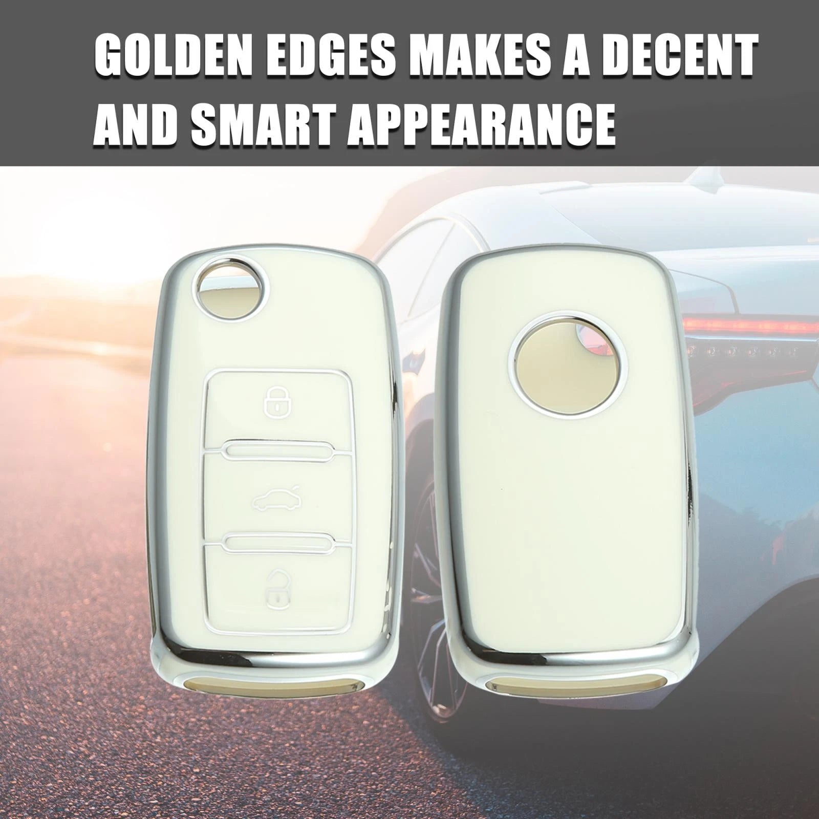 Silicone Key Fob Case Cover for VW Jetta Tiguan Passat Polo (2010–2023)