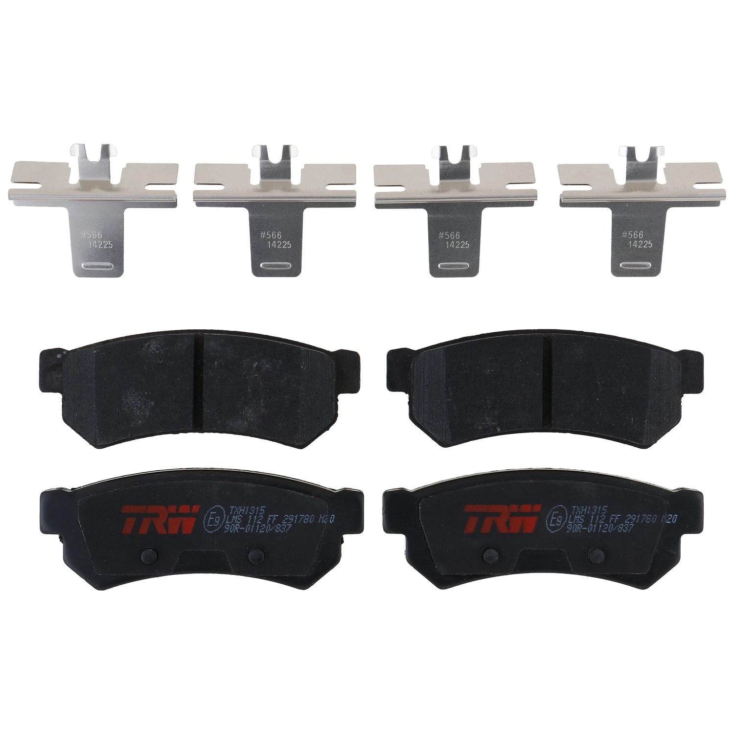 Set of 4 Disc Brake Pads for Suzuki Forenza (2007–2008)