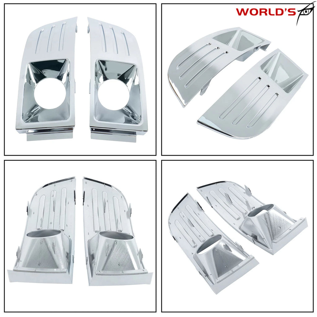 Set of 2 Fog Light Trim Covers for Ford Flex (2009–2012) Chrome