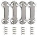 Set of 4 Heavy Duty Stainless Steel Pad Eye Plates for Marine Use