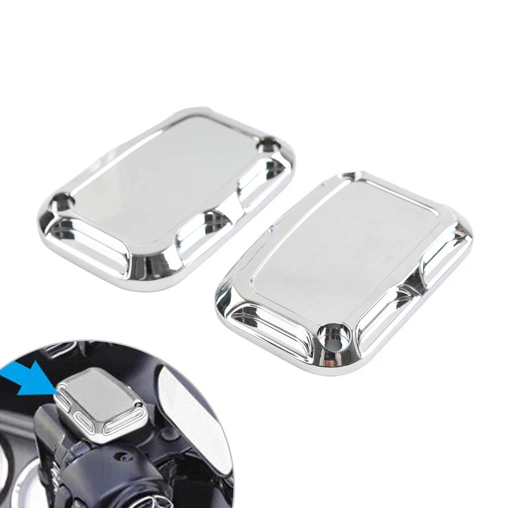 Chrome Front Brake Master Cylinder Cover for Harley Street Glide, Road King, V-Rod (2014–2023)