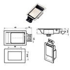 Paddle Handle Latch for RV Toolboxes (Stainless Steel, Flush Mount)