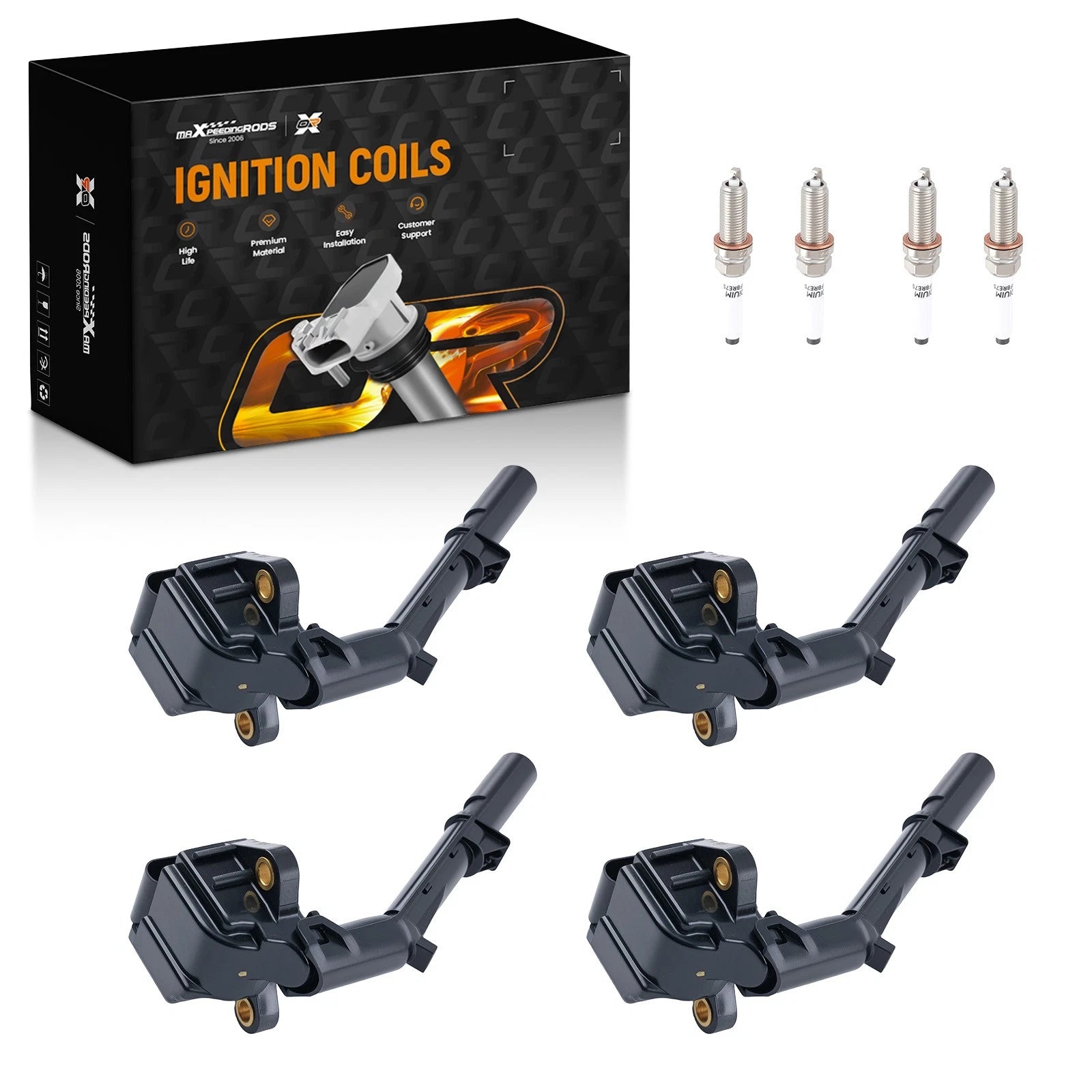 Set of 4 Ignition Coils for Mercedes CLA250 GLA250 (2014–2020)