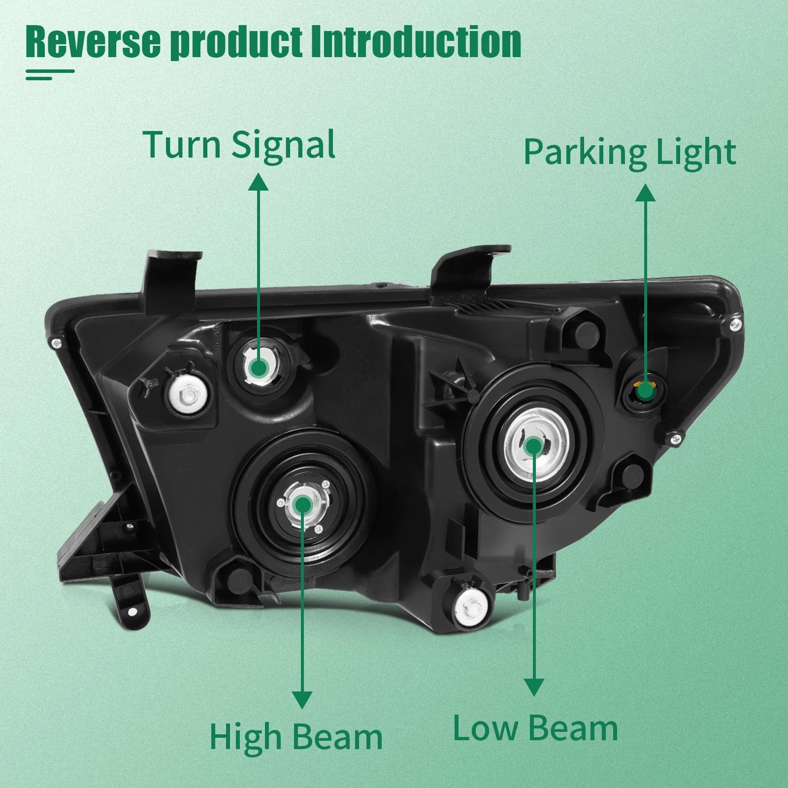 Set of 2 Headlight Assemblies for Toyota Tundra (2007–2013)