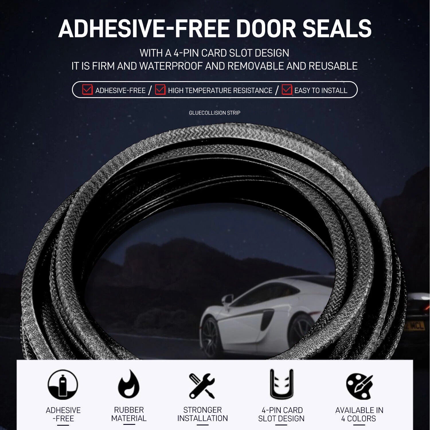Door Trim Edge Strip Lock Guard for Car (2016-2026)