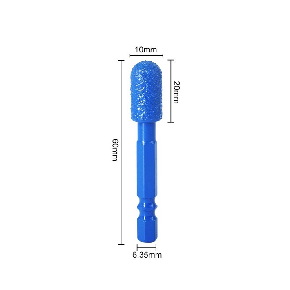 Hex Shank Emery Grinding Bits for Stone Wood Metal Applications