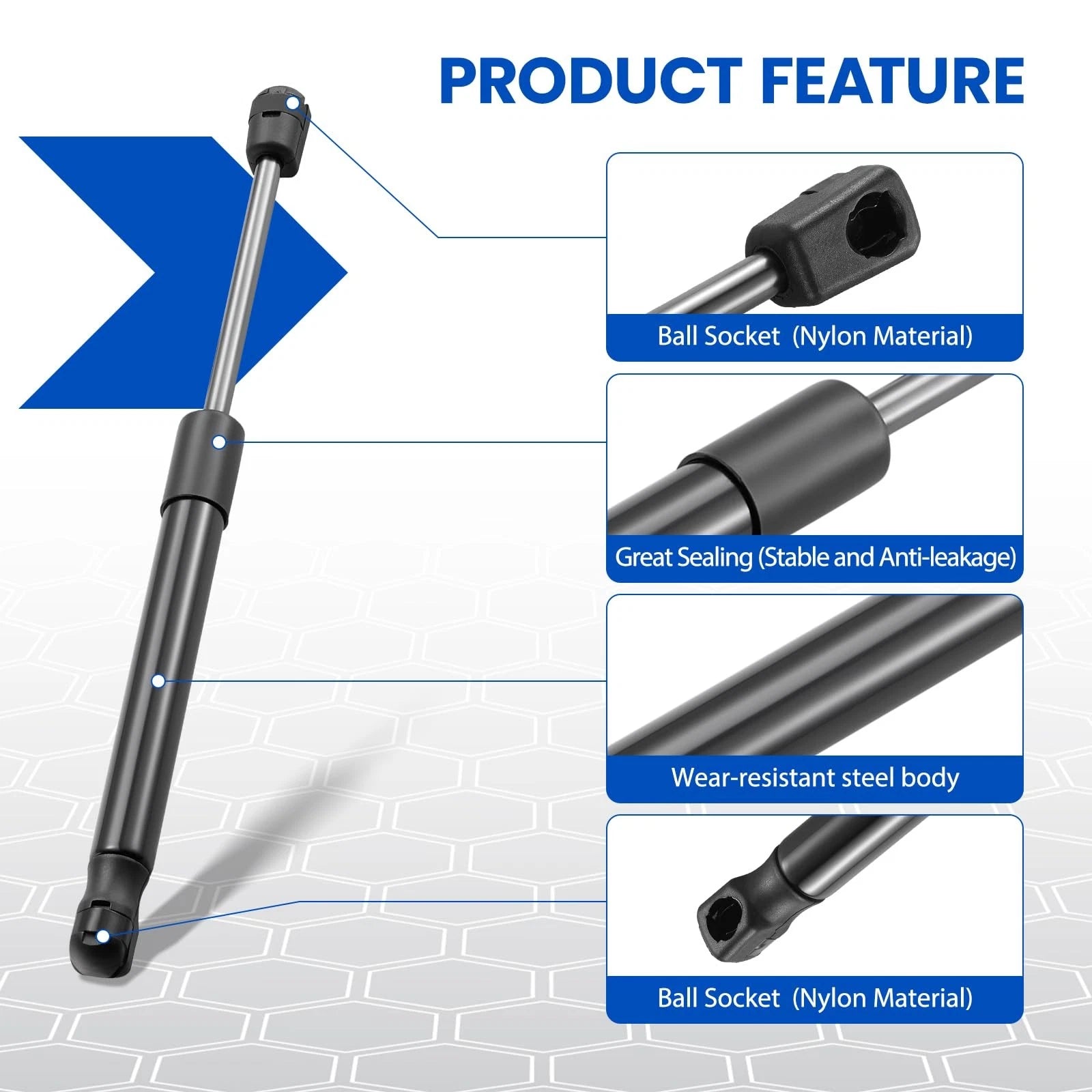 2X Rear Trunk Lift Support Shocks Struts for Mitsubishi Lancer Sedan (2008–2016)