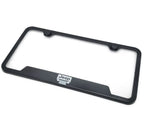 License Plate Frame Black Plastic Notched for Jeep Grille Script (2007–2024)