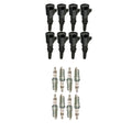 Set of 8 NGK Ignition Coils & Iridium Spark Plugs for E-150, Explorer, F-150, Mustang (V8)