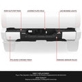 Chrome Rear Step Bumper for Toyota Tundra (2022–2026) w/Sensor Hole