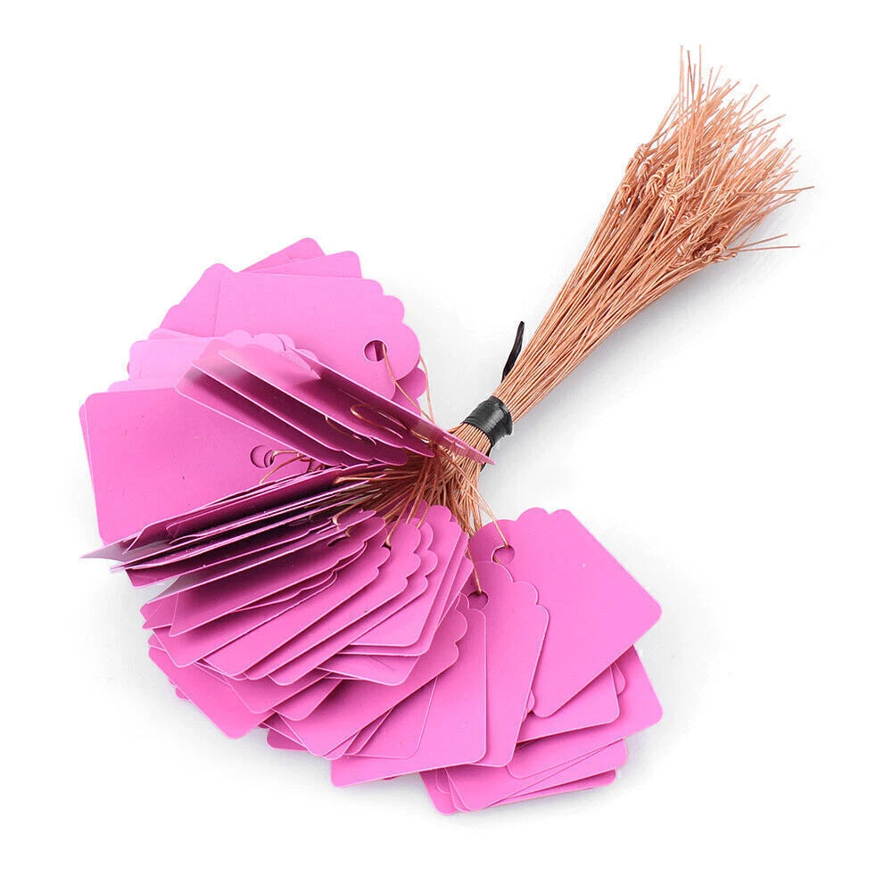 100Pcs Price Tag Tie for Jewelry Garment Merchandise