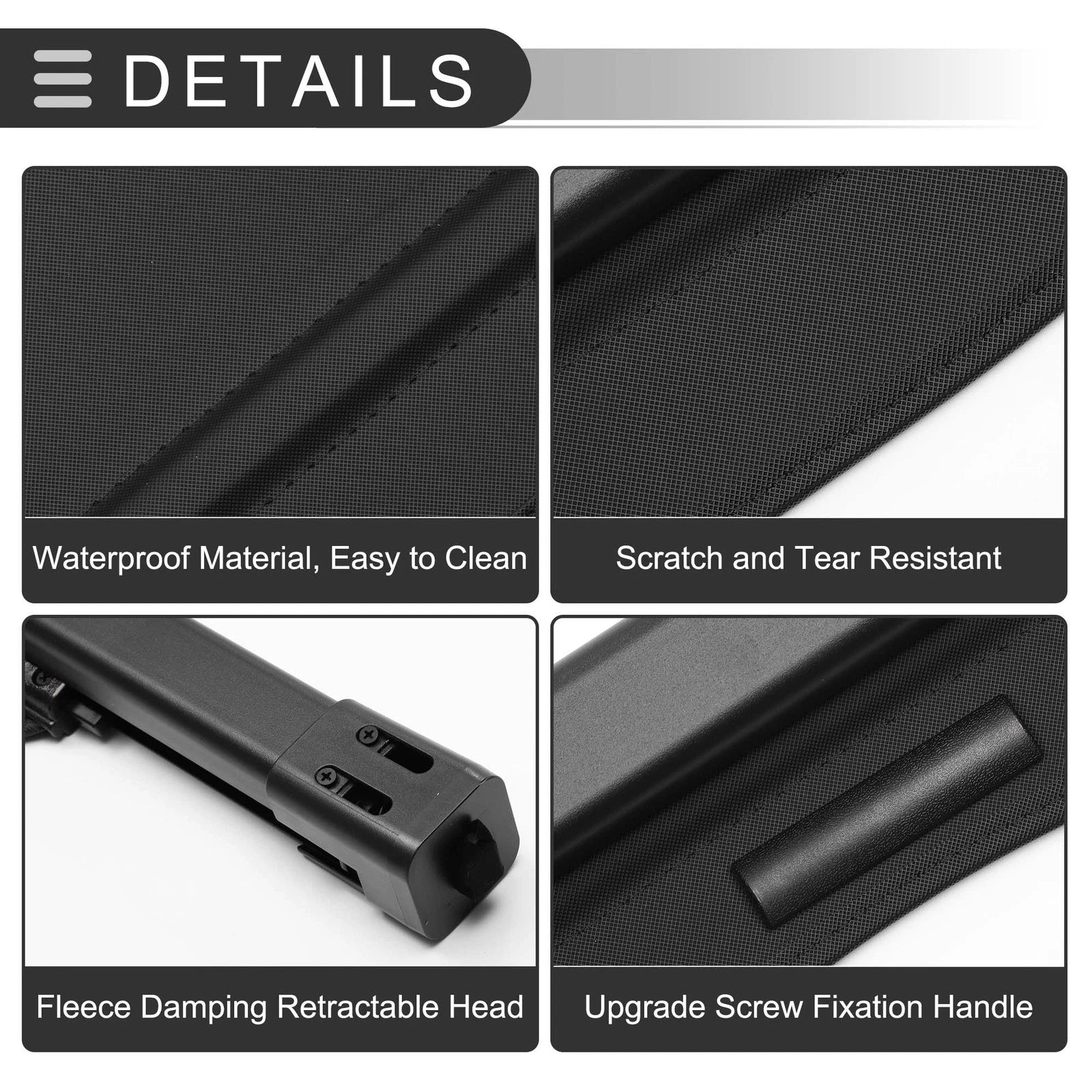 Retractable Cargo Cover for Dodge Caliber (2007–2012) Gloss Black
