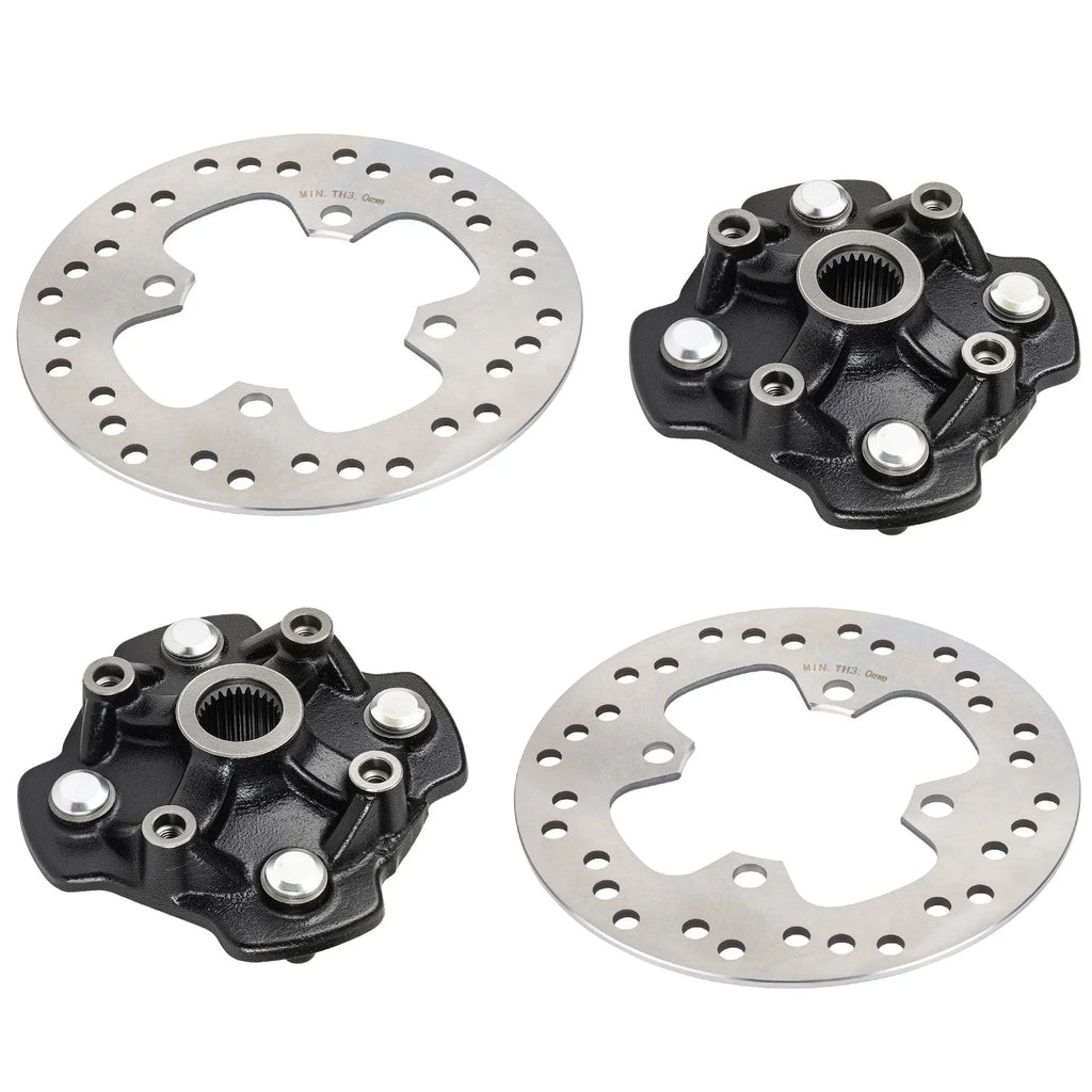 Front L&R Wheel Hubs Disc for Honda Rancher 420 Foreman 500