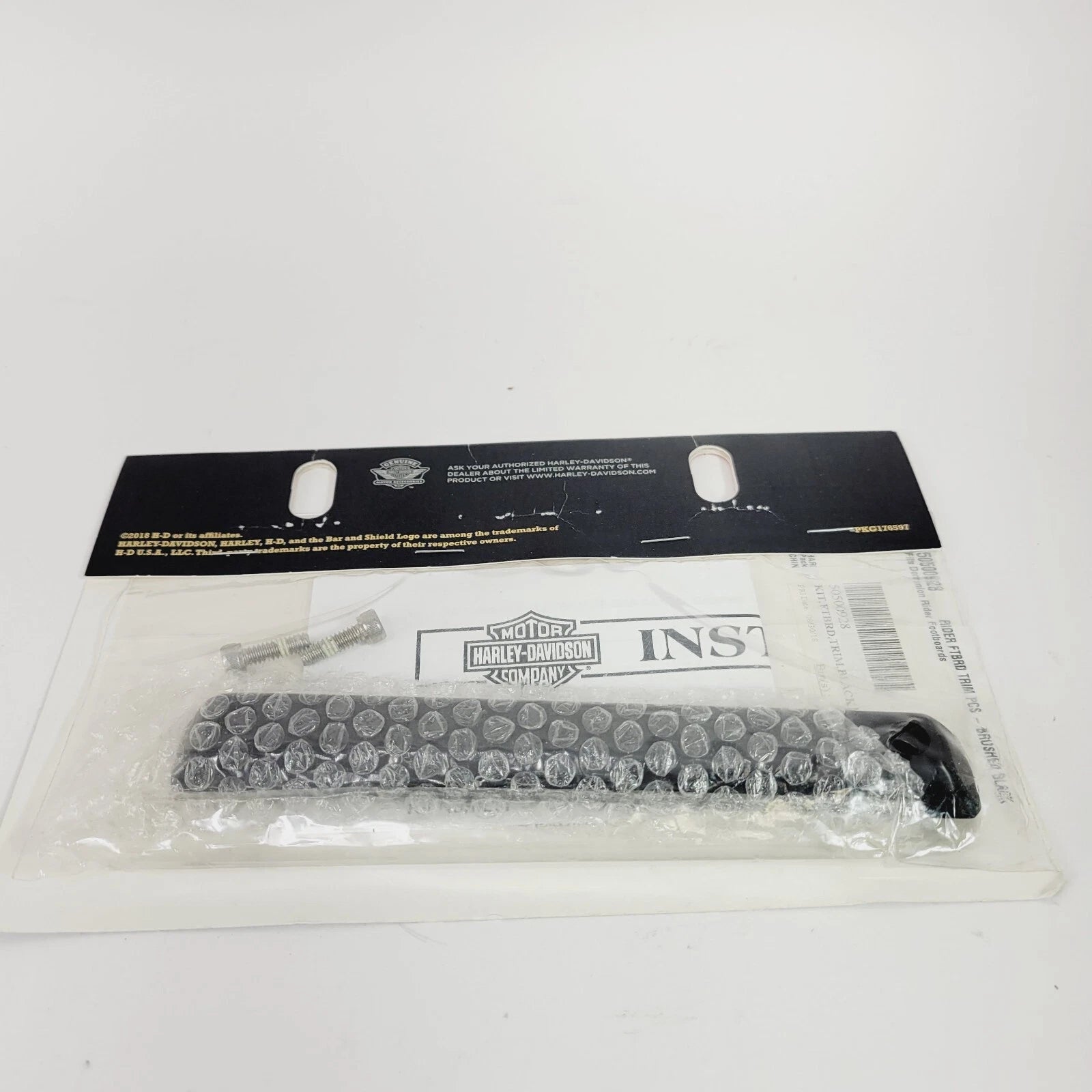 Footboard Trim Piece for Harley-Davidson Dominion Collection (Brushed Black)
