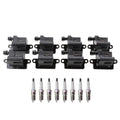 Set of 8 NGK Ignition Coils & Platinum Spark Plugs for Express 3500, Yukon XL 2500 V8