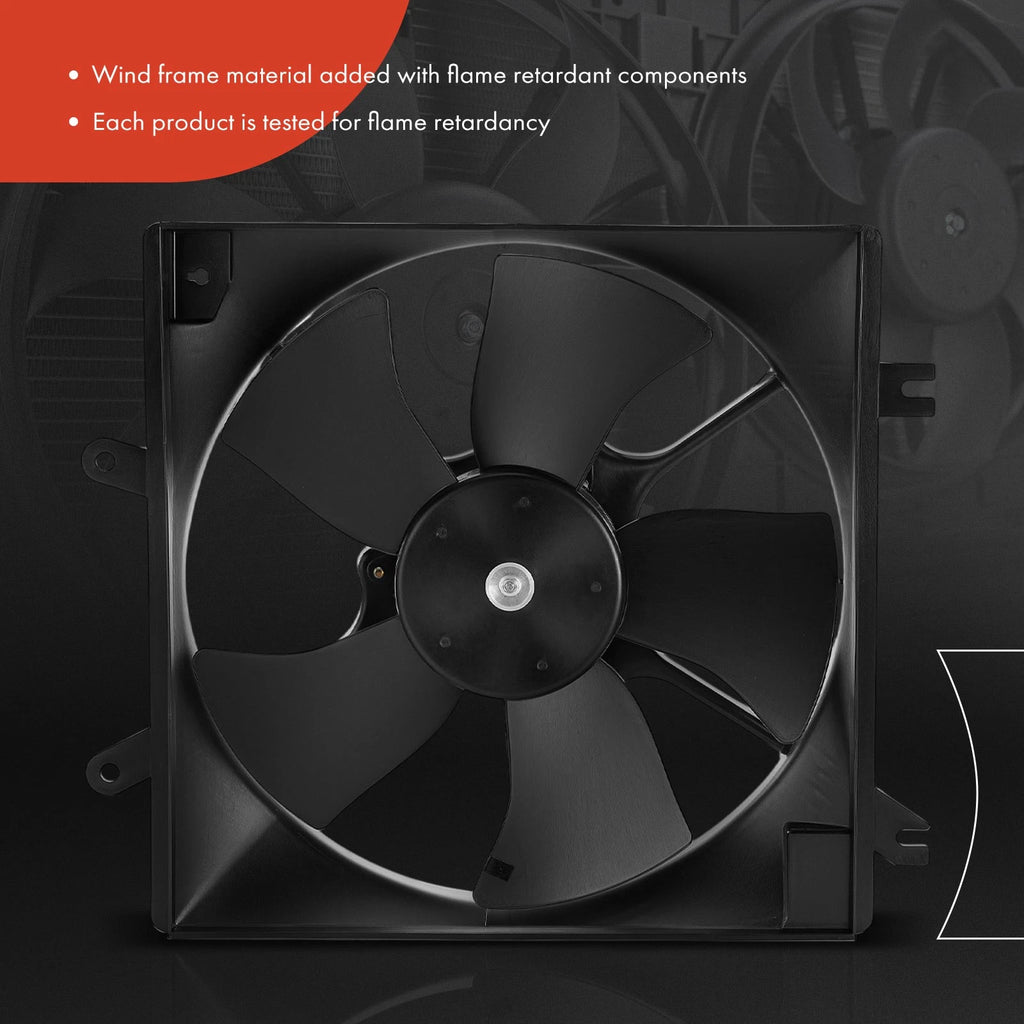 Cooling Fan Assembly with Shroud for Kia Spectra (2000–2004) Sephia (1998–2001)