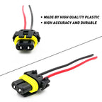 2X Harness Bulb Socket Connector Plug for Fog Light Headlight Bulbs