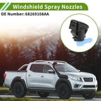 Windshield Washer Nozzle Kit w/ Hose Connector for Dodge (2011-2019)