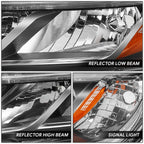LED Headlight Lamp for Honda CR-V (2015–2016) Left Side Chrome Housing