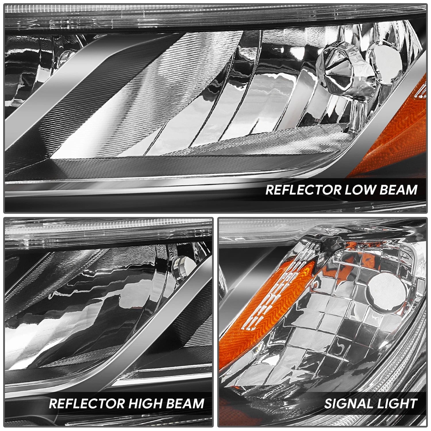 LED Headlight Lamp for Honda CR-V (2015–2016) Left Side Chrome Housing
