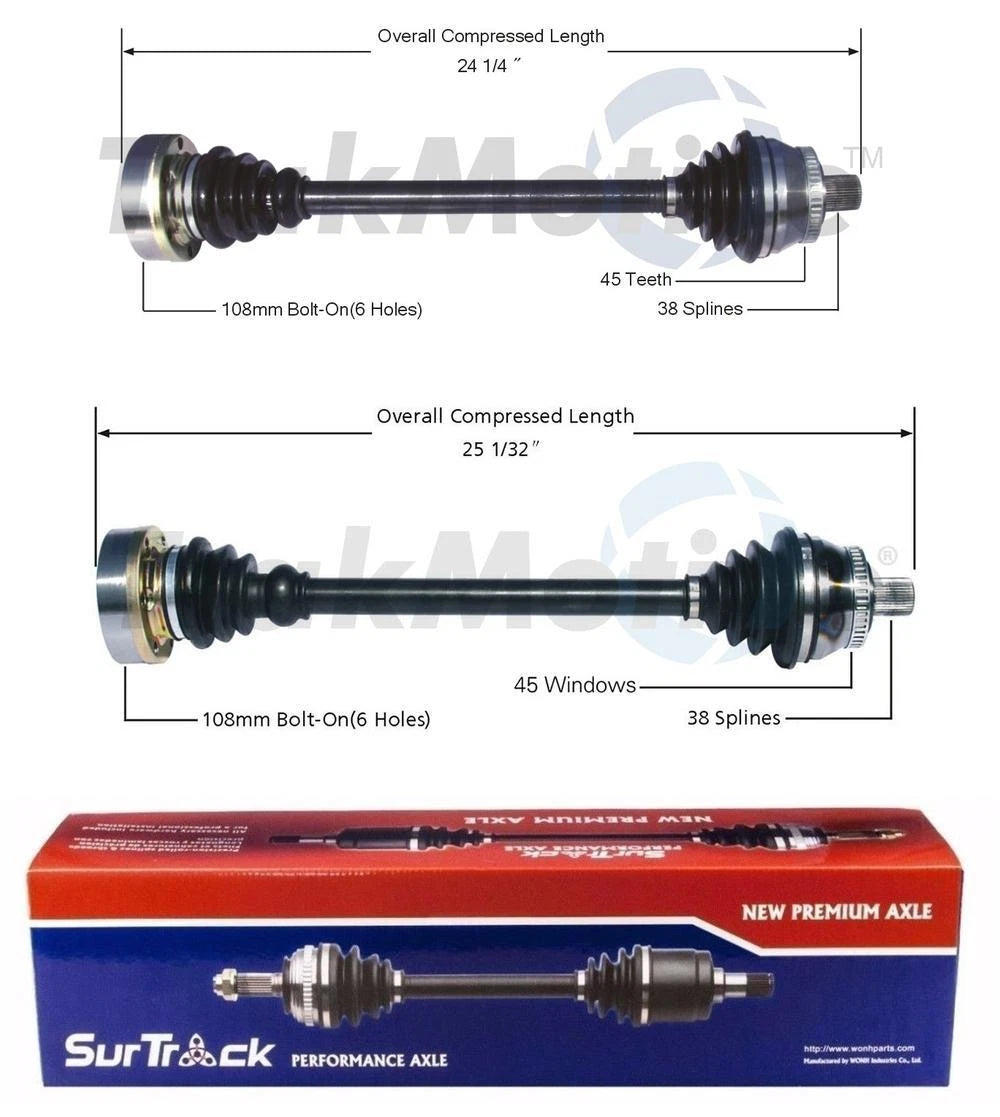 CV Axle Shaft Kit for - Front Driver & Passenger Side