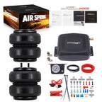 Pair Air Ride Bags + Air Compressor Kit for Ford (Replacement for Firestone 6781)