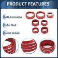4WD Headlight Switch Knob Cover Ring for GMC Canyon (2015-2022) - 7 Pcs Red