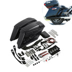 4'' Extended Hard Saddlebag for Harley Touring (1993–2013) 5x7" Speaker Cut Out