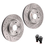 Set of 2 Front Brake Rotors for Dodge Grand Caravan, Journey (2012–2020) 53068