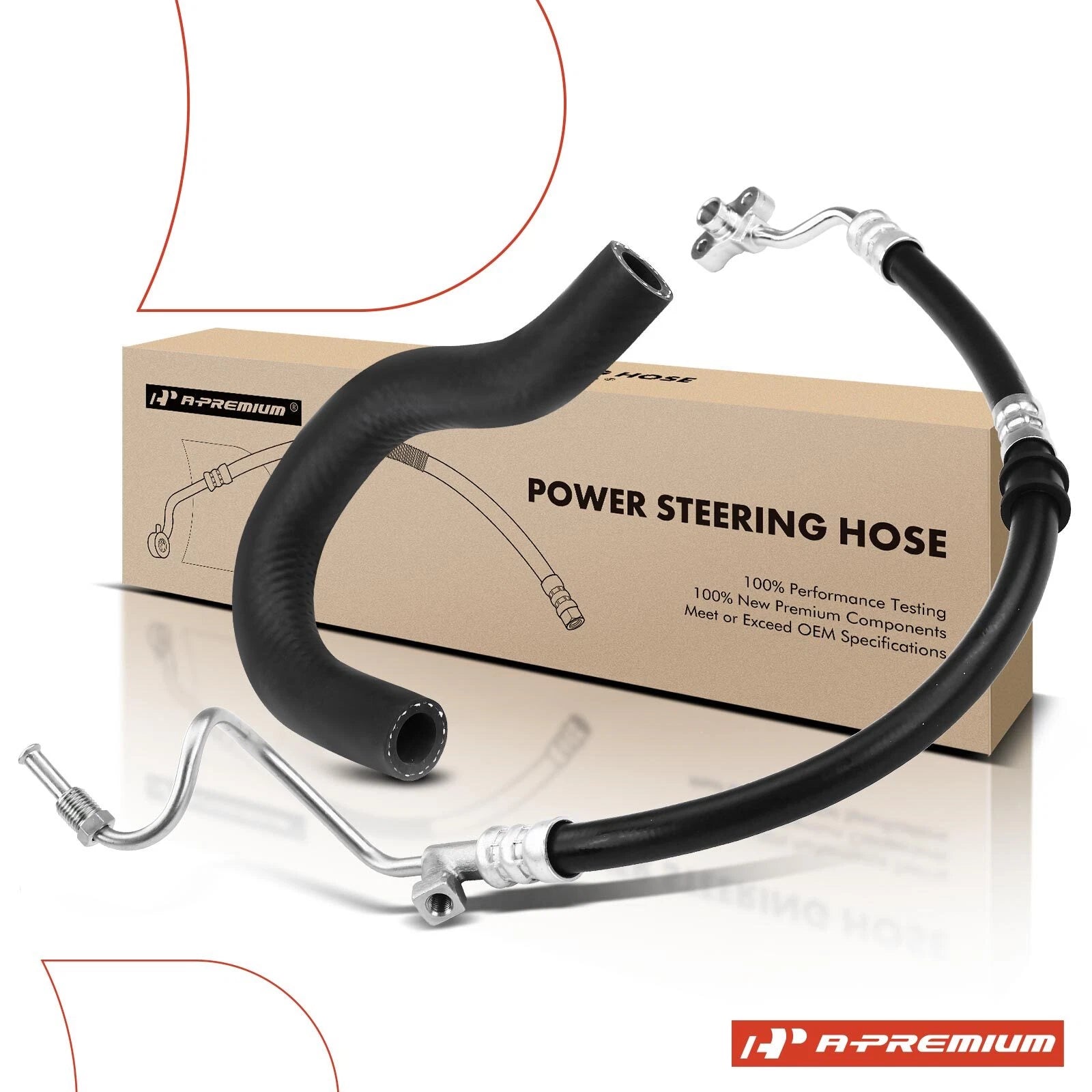 2X Power Steering Pressure & Reservoir Hose Assembly for Honda Civic