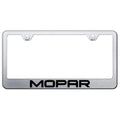 Brushed Stainless Steel Plate Frame - Officially Licensed for Mopar Vehicles