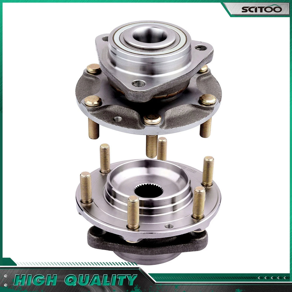 Pair Front Wheel Bearings Hub for Kia Sedona (2006–2012, 2014) & Entourage (2007–2009)