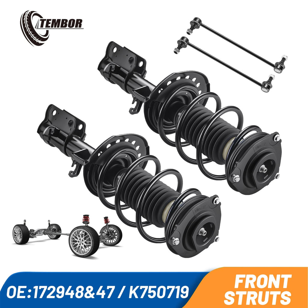 Front Complete Strut Sway Bar Links for Nissan Sentra 1.8L (2013–2019)