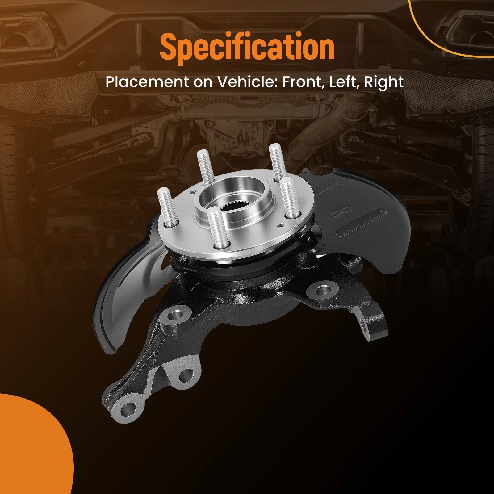 Front Right Steering Knuckle Assembly for Hyundai Elantra (2007–2010) LK114