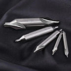 7pc Double Sided Ground Center Drill Bit Set for Consistent Angles