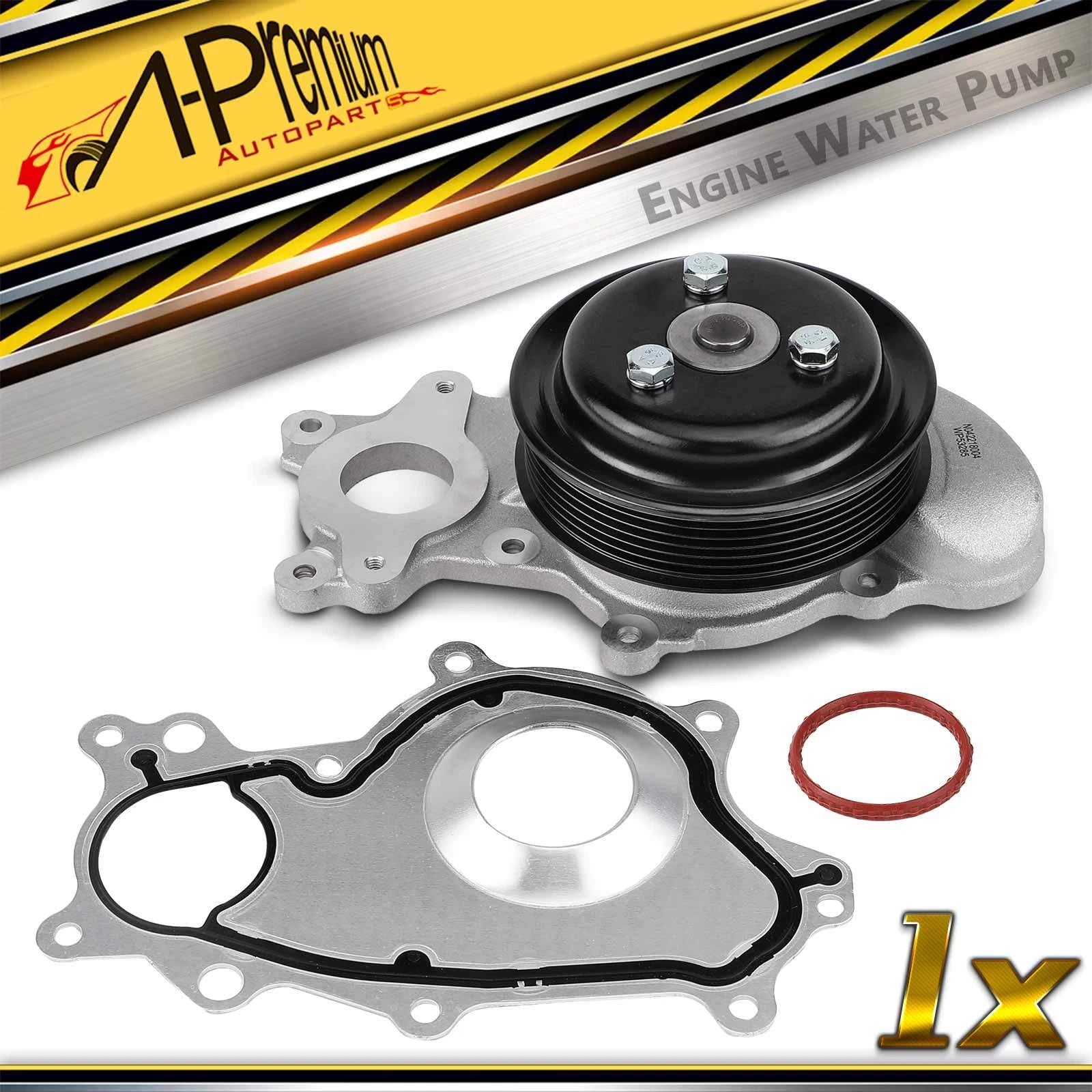 Water Pump with Pulley & Gasket for Ford F-150 (2011–2020)
