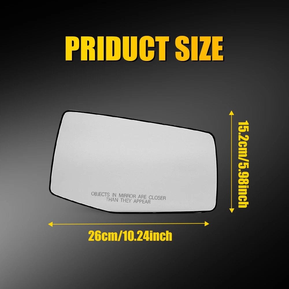 Heated Passenger Side Mirror Glass for Sierra Silverado 1500 2500 3500 (2019–2024)