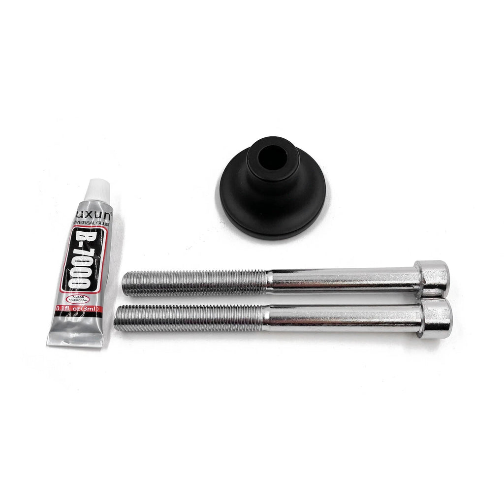 Chrome Spike Frame Slider Crash Protector for Kawasaki ZX6R ZX6RR (2003–2004)