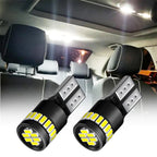 Set of 2 LED T10 194 168 W5W Side Marker Light Bulbs 6000K White
