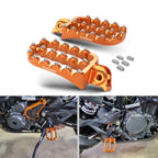 0° Horizontal CNC Enlarged Wide Foot Pegs for KTM 390 Adventure (2020–2024)