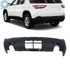 Rear Bumper Cover with Park Sensor Holes for Chevy Traverse (2018-2021)