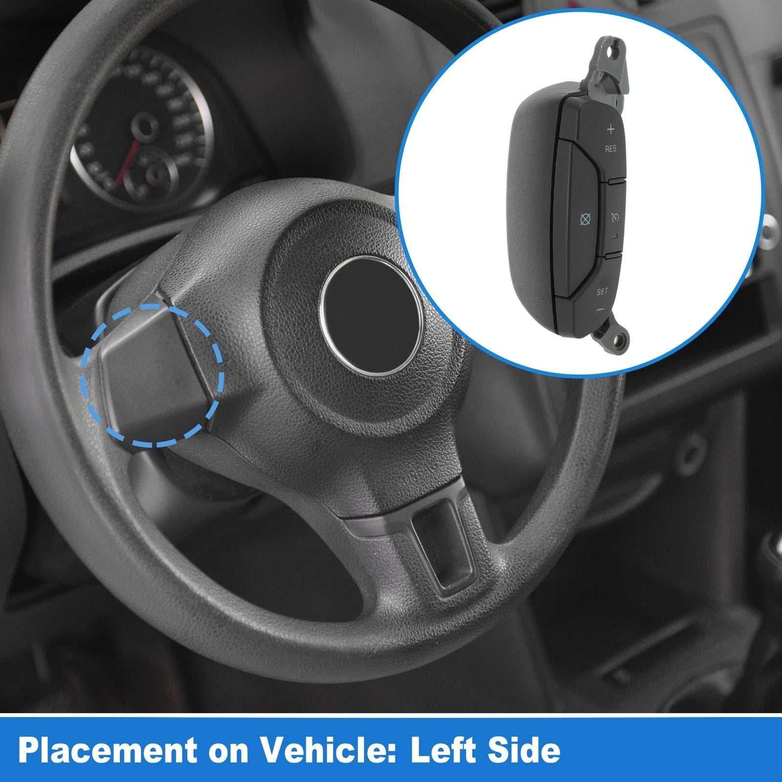 Left Steering Wheel Cruise Control Switch for Silverado Sierra (2007–2014) No. 15819309