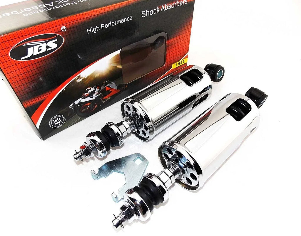Chrome Rear Shock Absorbers for Harley Davidson FXSB Softail Breakout (13-17)