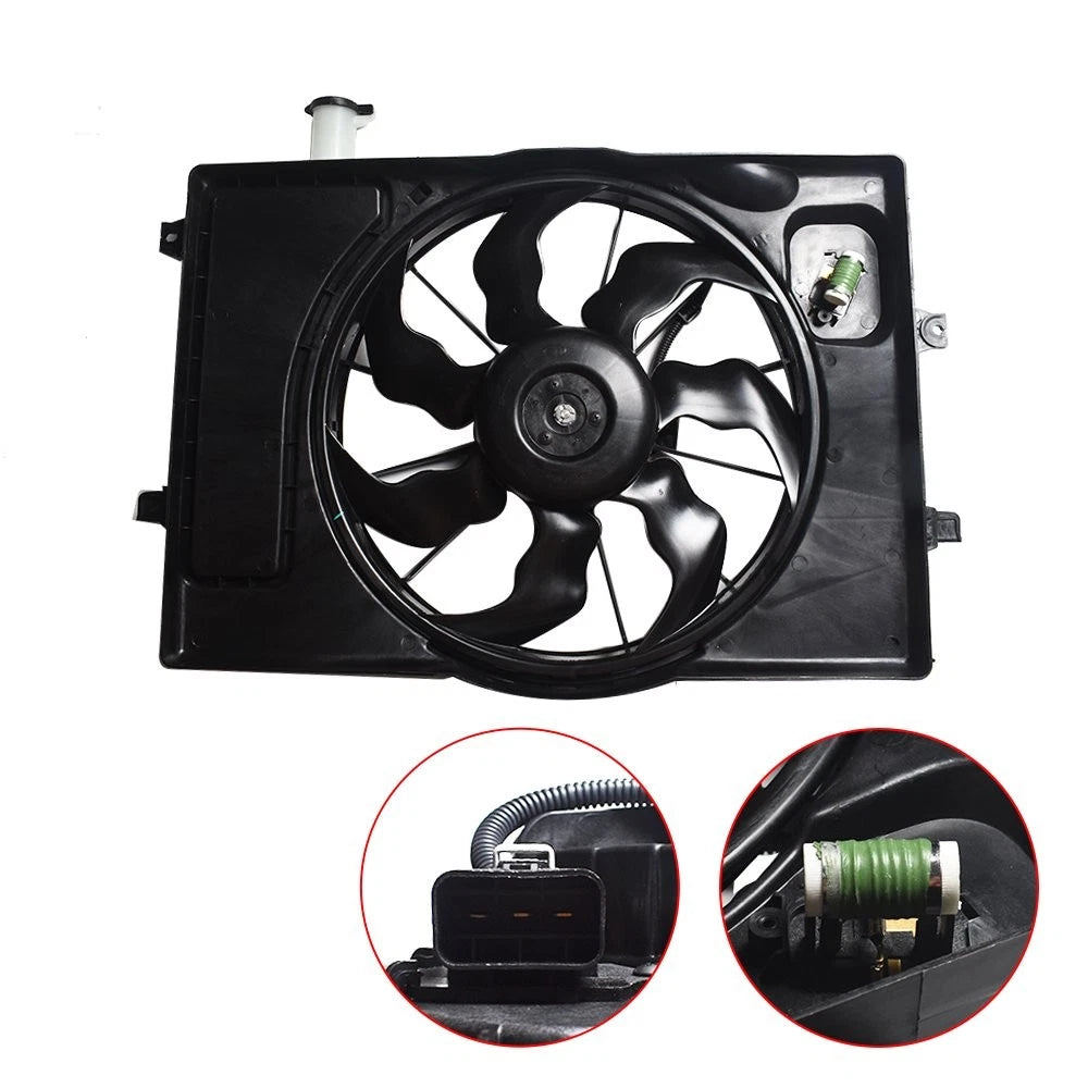 Radiator Condenser Cooling Fan Assembly for Elantra Sedan (2017–2018)