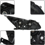 Headlamp Assembly for Honda Accord (2016–2017) Left Driver Side Halogen