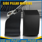 Set of 2 Fuel Door Gas Hatch Cap Cover & Moulding Trim for Ford Transit (2015–2020)